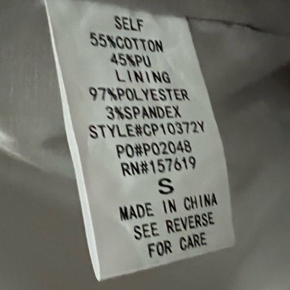 NWT Cloud Ten Faux Metallic Leather Shorts | S - Picture 11 of 13